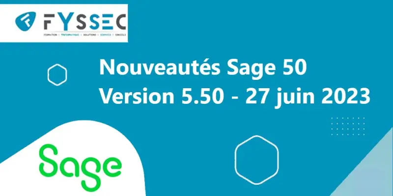 Mises à jour Sage 50, version 5.50